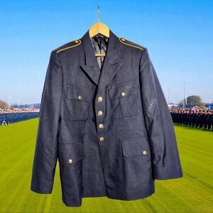 Men's Sz 42 Navy Blue Army Military Dress Jacket Bremen Bowdon NWT
